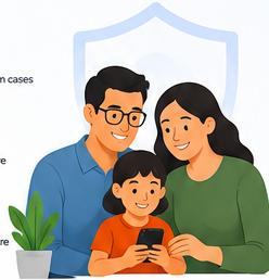 Family protected from online scams